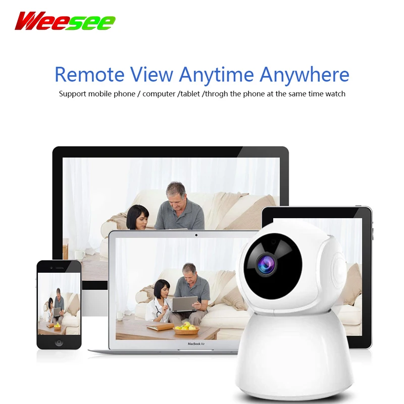 Weesee H.265 V380 2MP 1080P P2P Двусторонняя аудио облако детский Робот мини PTZ беспроводная