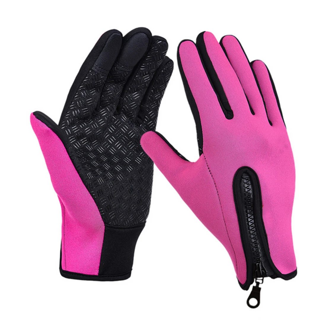 Winter Running Gloves Women Men Outdoor Sports Gloves Full Finger Outdoor Glove Breathable Cycling Casual Gloves 1 Pair New - Цвет: 24