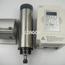 CNC шпиндель комплект ER11 800 Вт воздушного охлаждения мотор шпинделя+ 1,5 кВт инвертор+ поддержка шпинделя