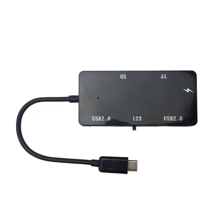 2018 Micro Usb Otg зарядный концентратор + кардридер адаптер для смартфона планшета Windows