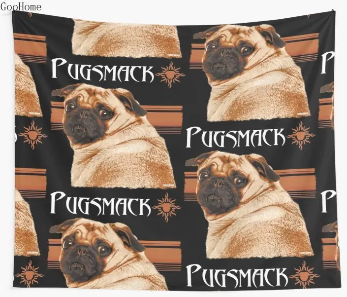 Pugsmack Wall Tapestry Cover Beach Towel Throw Blanket Picnic Yoga Mat Home Decoration | Дом и сад