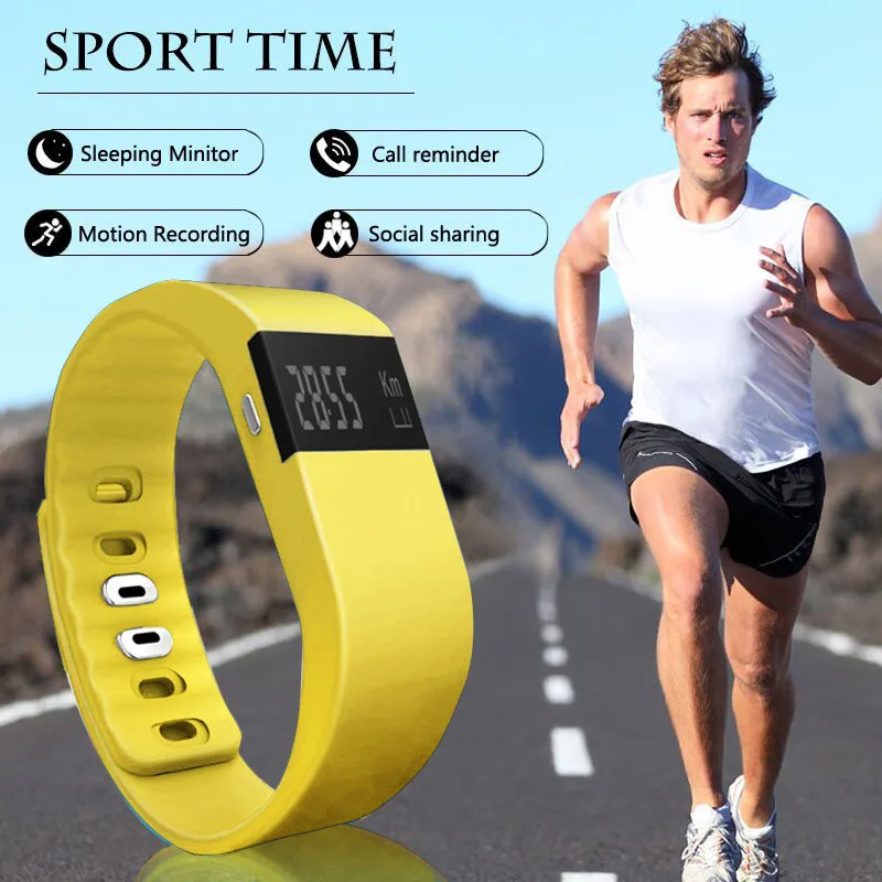 

TW64 Fitness Tracker Bluetooth Unisex Smartband Casual Bracelet Smart Band Wristband Pedometer For IPhone IOS Android