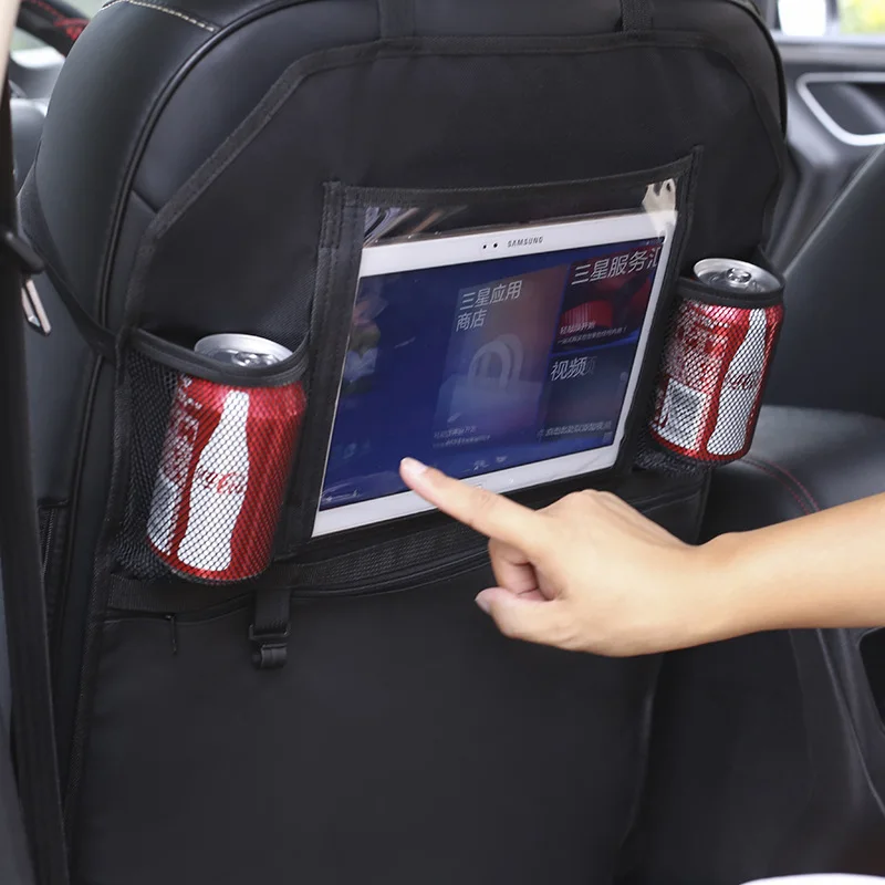 Автомобильная сумка для хранения на спинку сиденья для большинства автомобильных сидений многофункциональная-хранение детских продуктов предотвращает удар сидений