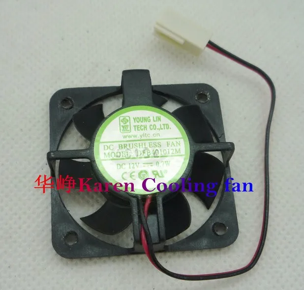 FONSONING DFB401012M 40*10 мм 12 В 0,7 Вт 2 провода двойной шар вентилятор охлаждения