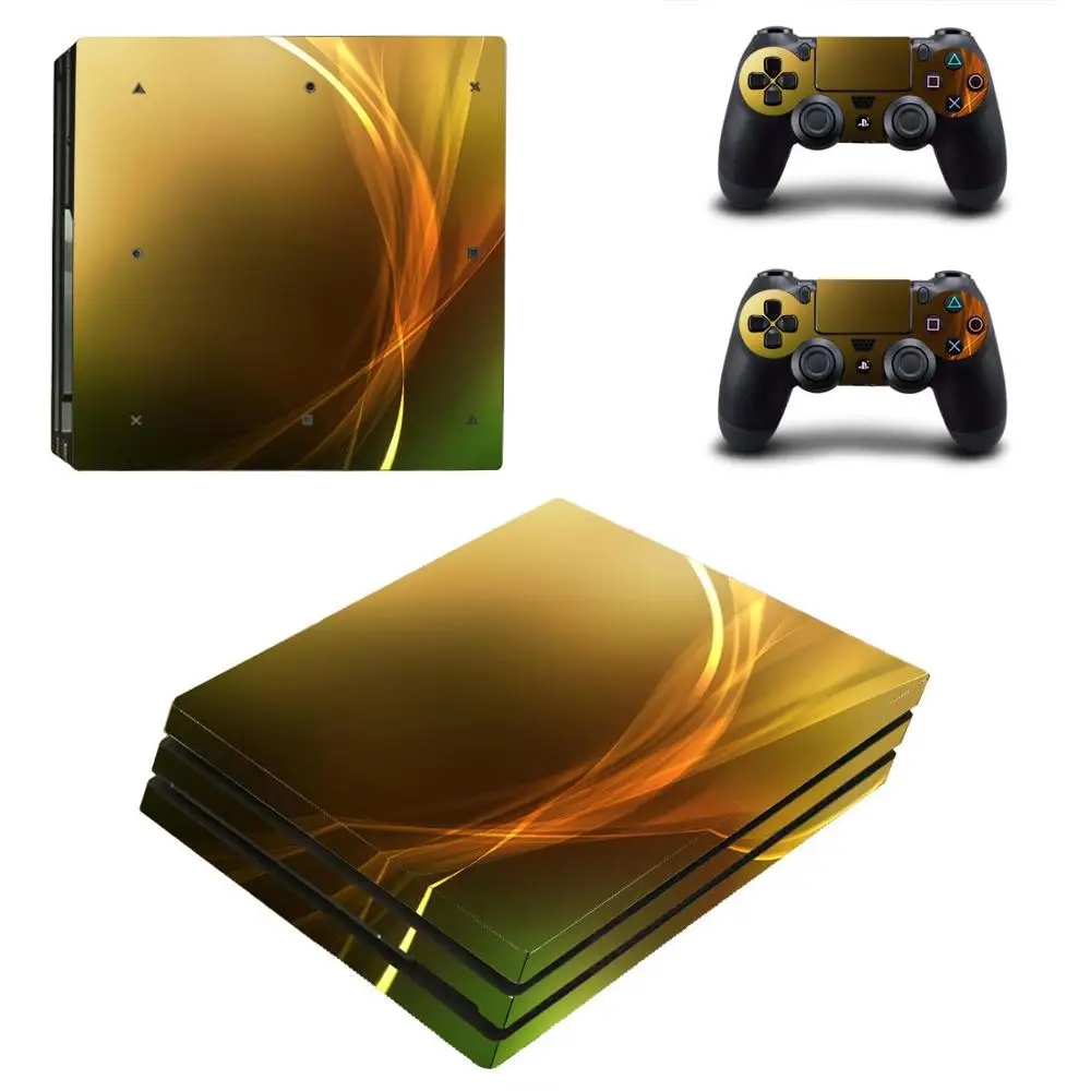 Золотая черная металлическая наклейка для PS4 Pro sony Dualshock playstation 4 консоль и