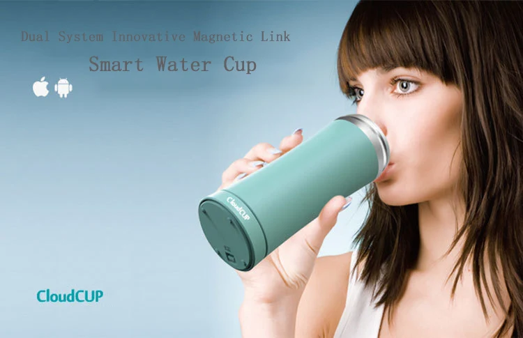 

Free Shipping Design Cup CloudCup Smart Water Cup Drink Water Regularly Reminded Creative Birthday Gift Drinking Mugs