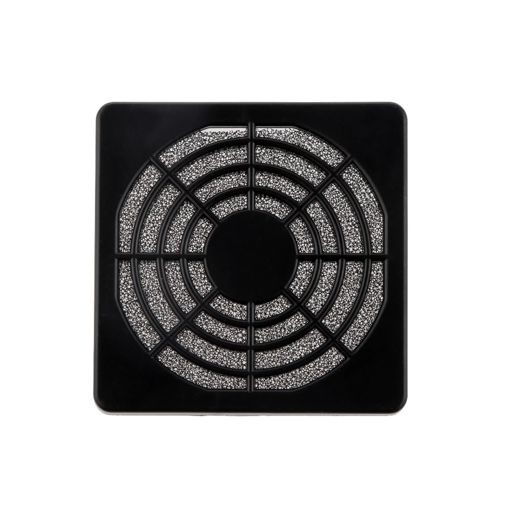 1xPC Computer 6cm Axial Fan Dust IP40 Filter Guard Protector Case Clip Sponge 