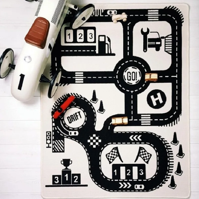 Baby Play Mat Soft Crawling Rugs Car Track pattern Puzzles Learning Toy 90*142cm Nordic Style Kids Room Decoration Floor Carpet Baby Play Mat Soft Crawling Rugs Car Track pattern Puzzles Learning Toy 90*142cm Nordic Style Kids Room Decoration Floor Carpet