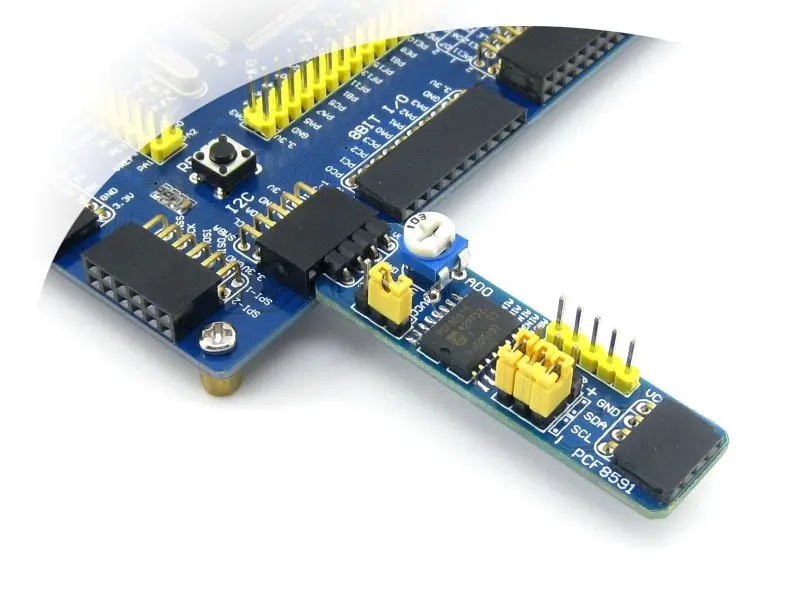 PCF8591 AD DA плата модуль 8 битный A/D/A конвертер с разъемом I2C регулируемый резистор