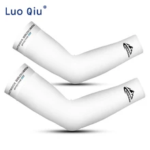 2 шт. дышащая быстросохнущая УФ-защита для бега рукава баскетбольные локоть Pad фитнес-нарукавники спортивные велосипедные рукавицы