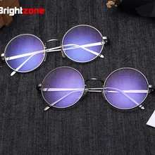 Узор Винтаж Анти-синий свет Блокировка УФ-защита для мужчин женщин круглый металлический простой Крытый Oculer de grau очки рамки