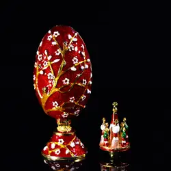 QIFU Превосходное качество Faberge стиль яйцо для шкатулка