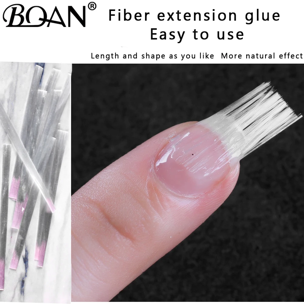 BQAN 10 шт./упак. Professional Nail Art стекловолокно акриловые наращивание ногтей шелк Fibernails Советы DIY салон гвоздь маникюрные инструменты