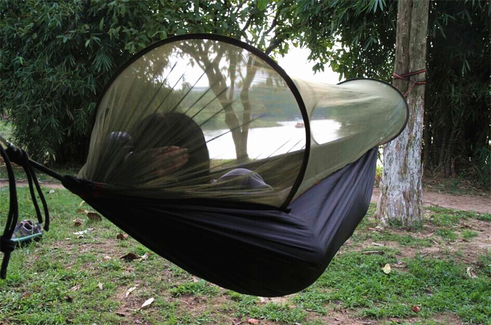 Армейский гамак с москитной сеткой накомарник для отдыха на природе качели воздушная палатка парашют ткань Сверхлегкий Открытый Охота