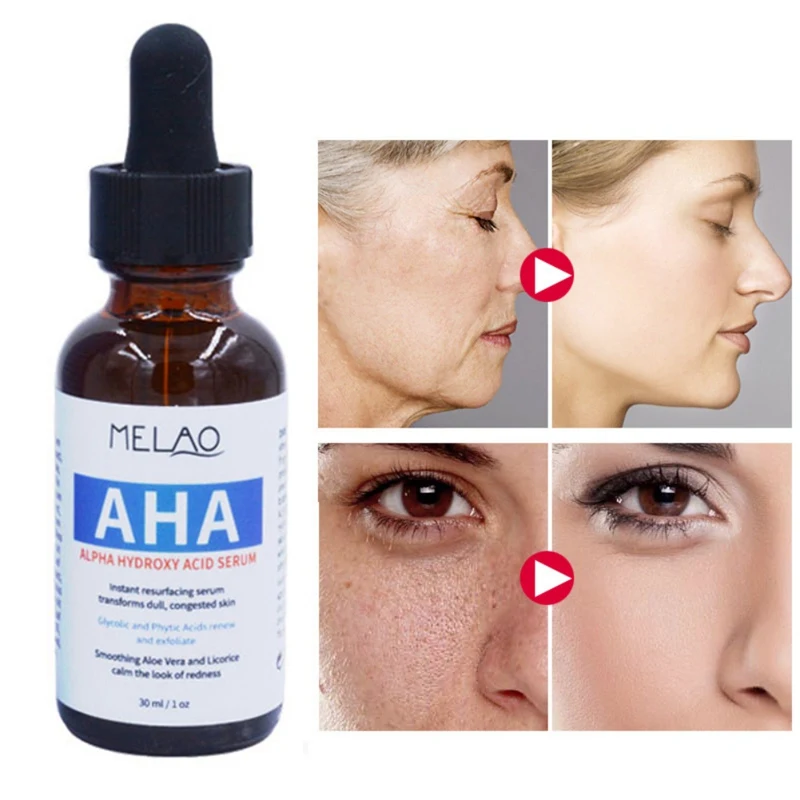 

30ml Alpha Hydroxy Acid Serum Pure Natural Organic Collagen Anti Aging Resurfacing Hydrating Exfoliation Facial Serum