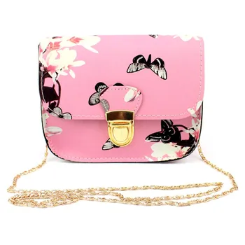 

Maison Fabre fashion Women PU Leather Butterfly Flower Printing Handbag Zipper single Shoulder Bag Tote Messenger Bag dropship