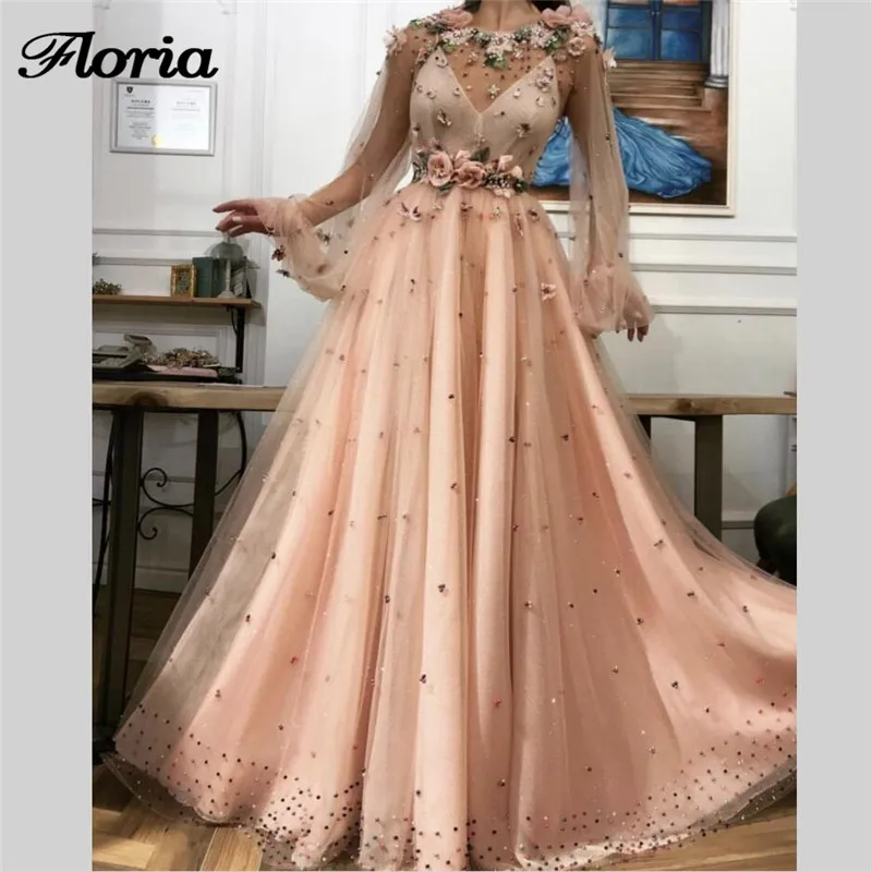 Розовые вечерние платья из жемчуга для свадеб Robe de soiree турецкий Aibye мусульманское платье для выпускного вечера в арабском стиле Формальное