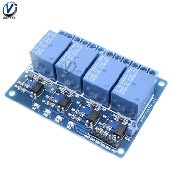 

DC 12V 4 Channel Relay Module Optocoupler For Arduino Timer Delay Relay Module AC 250V 10A DC 30V Low Level Signal Control