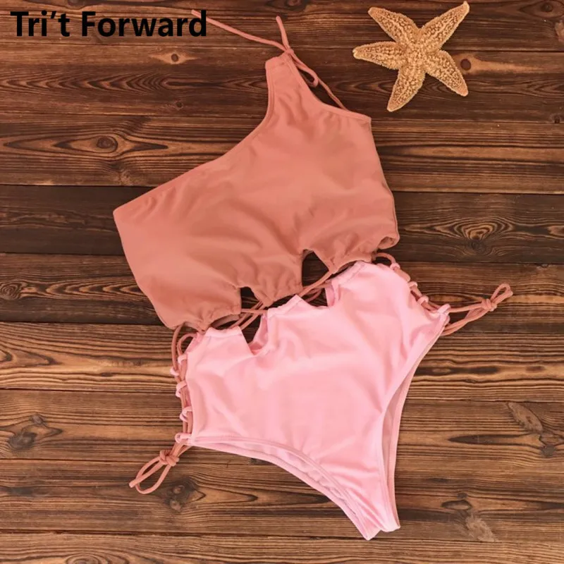 

Sexy One Piece Swimsuit For Women Cross One Shoudler Swimwear Femme Push Up Bathing Suit Ladies Monokini 2018 Newest Swim Wear