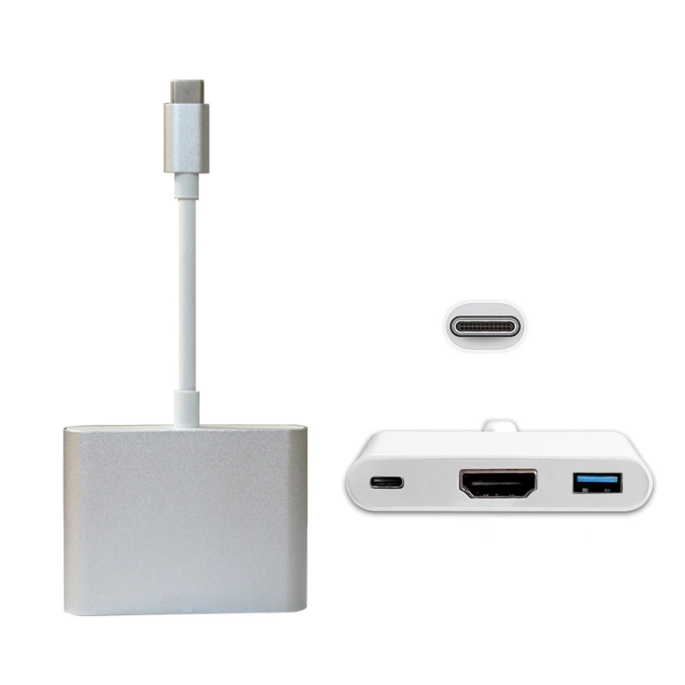 Адаптер конвертер 3 в 1 с USB на 4K HDMI для MacBook 12|3 in hdmi|hdmi converterhdmi converter adapter |