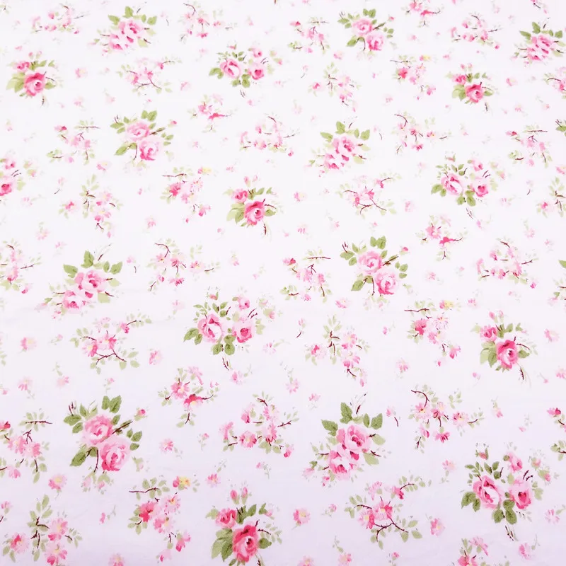 Различные размеры хлопок саржевая ткань розовая серия лоскутное шитье стеганое хлопковое полотно ткань для платья домашний текстиль