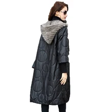 Женская куртка из натуральной кожи, пальто из овчины, Женская куртка, настоящее женское меховое пальто, Осень-зима, мех норки, с капюшоном, толстая ZT1601