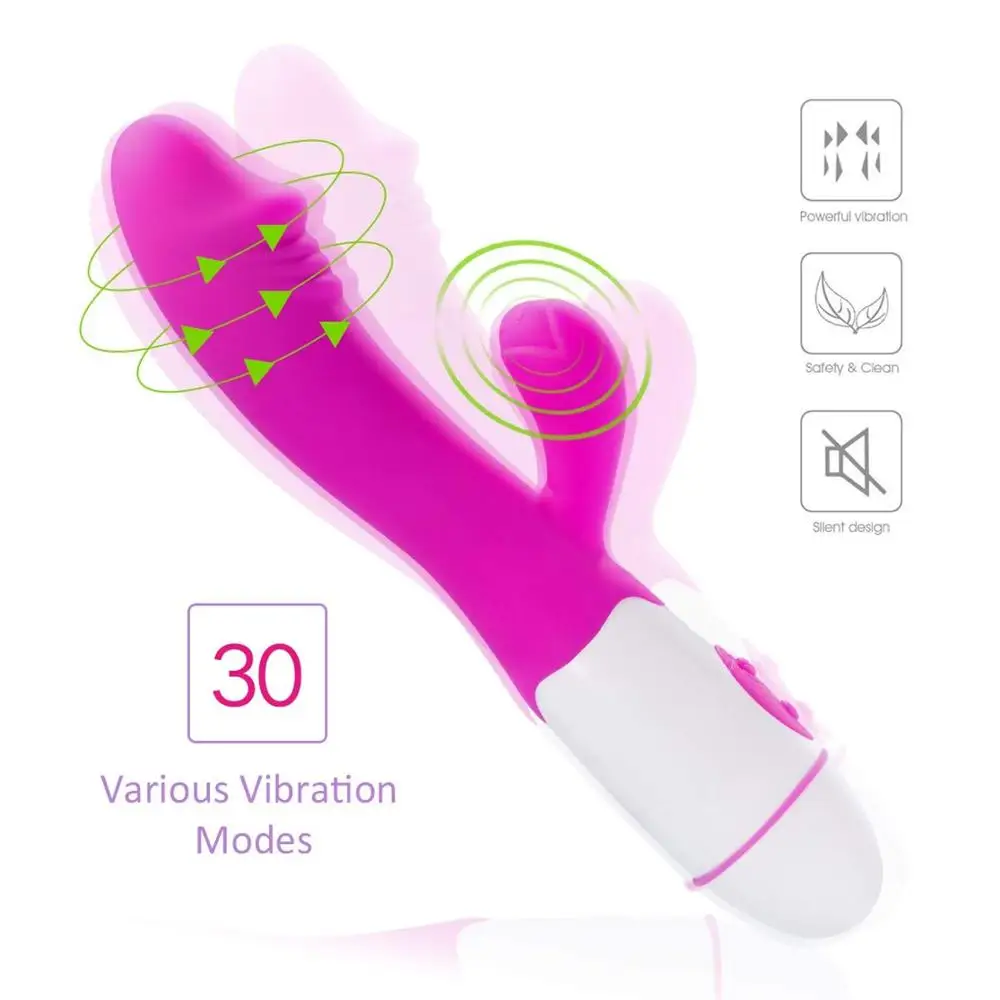 30 скоростей Эротические игрушки G spot фаллоимитатор Кролик Вибратор Женская