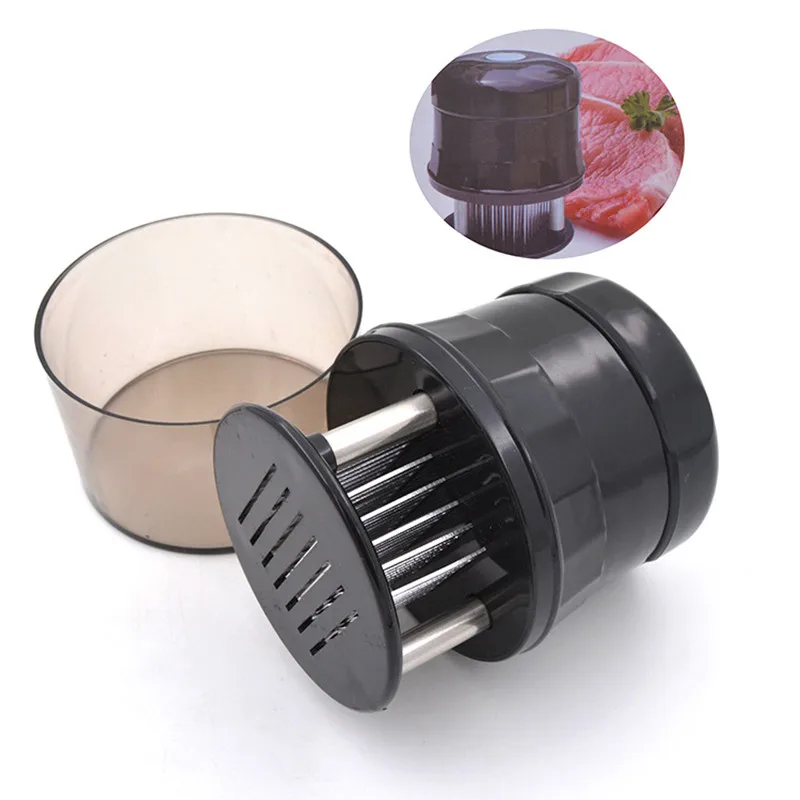 

Stainless Steel Meat Tenderizer with 56 Blades Needle Safety Lock Knife Beaf Steak Pounder Useful Home Kitchen Cooking Tools