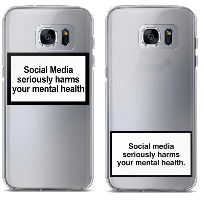 

Social Media seriously harms your mental health phone case for Samsung s8 s9 plus s7 Edge for iPhone X XR XS Max 8 7 6s Plus 5s
