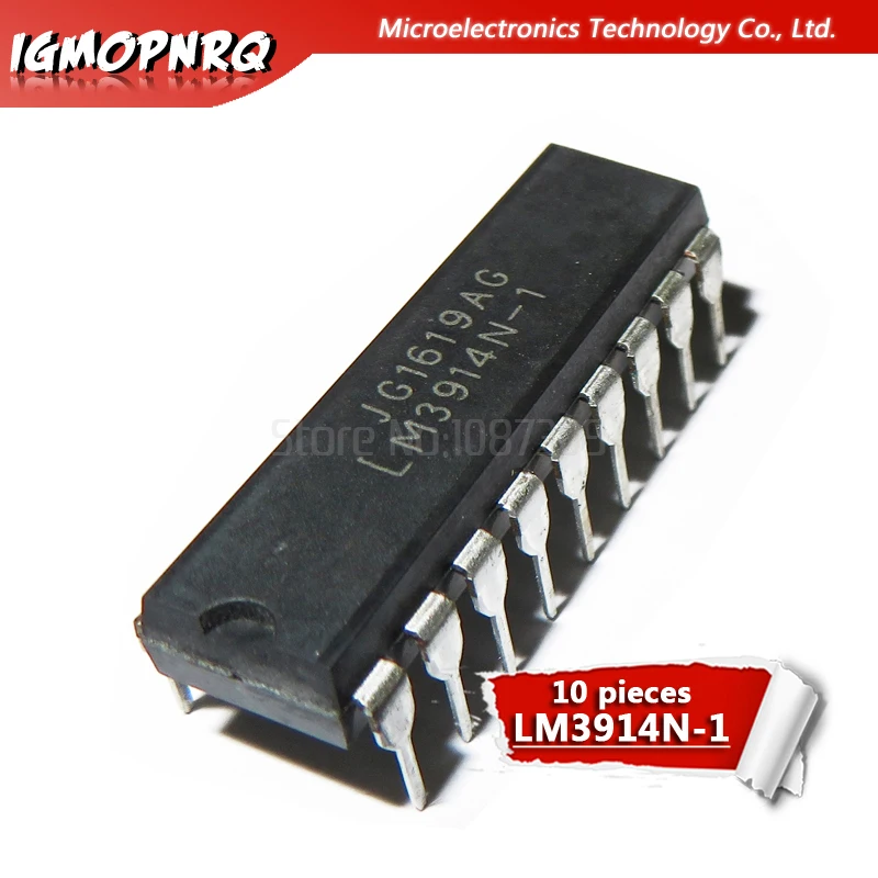 Светодиодный видеорегистратор LM3914N LM3914 DIP-18 10 шт. светодиодный драйвер для