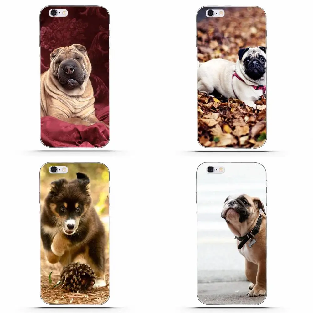 Мягкий мобильный телефон чехол для Huawei G7 Y6 II Y7 Xiaomi Redmi Note 2 3 5 Mi 4 4C 4I 5S 5X 6X 8 SE Pro shar pei
