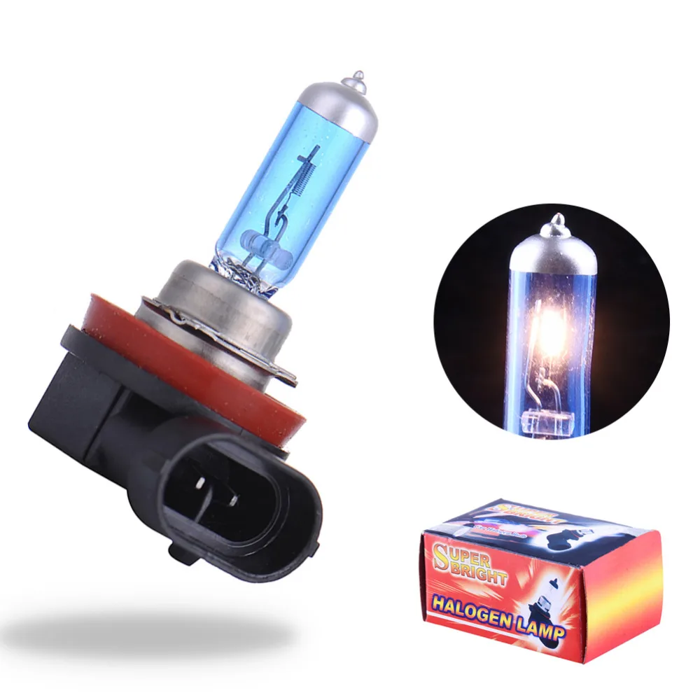 2 шт. H11 12V 55W Высокопроизводительные лампы для фар белые противотуманные фары