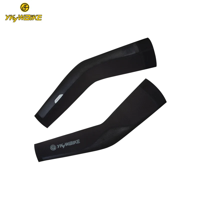 

YKYWBIKE Cool Men Cycling Arm Warmers Running Breathable Quick Dry MTB Bike Bicycle Sports UV Sun Protection Cuff Arm Sleeves