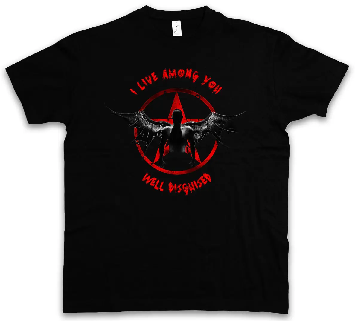 

WELL DISGUISED T-SHIRT Satan 666 True Cohen Aleister Crowley Detective