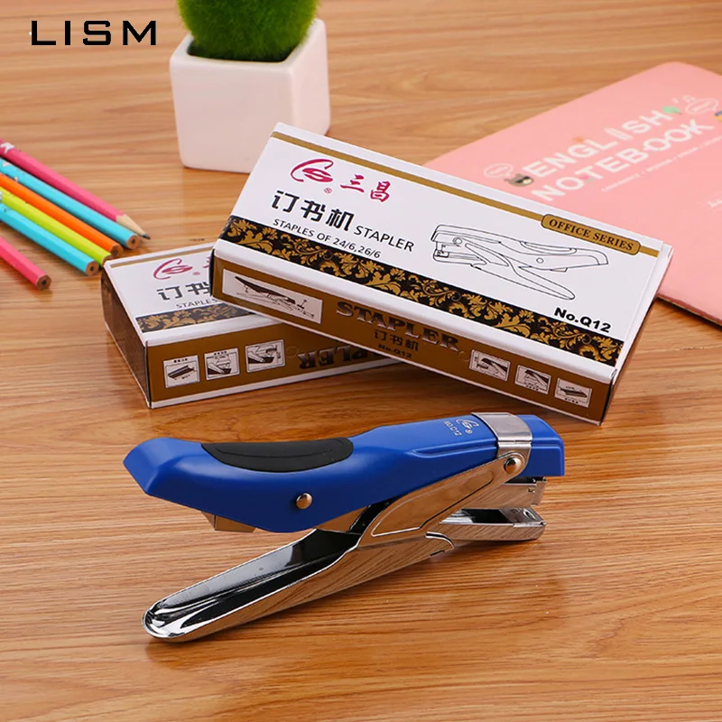 

Big Plier Stapler Manual Metal Hand Stapler with Staples Stapling 25 Sheets Office And School Stationery