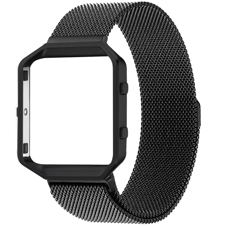 Fitbit Blaze Band с металлической рамой Миланская петля умный сменный ремешок для наручных часов браслет из нержавеющей стали ремешок для Fitbit Blaze