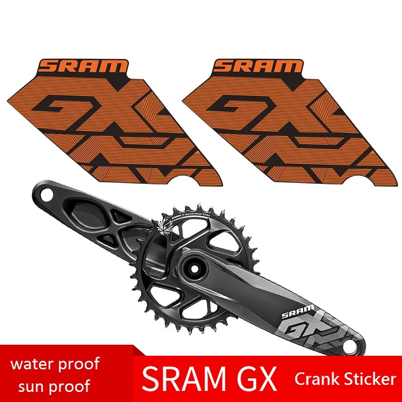 Новинка, SRAM1 GX защитные наклейки на шатуны, наклейки на зубную пластину, велосипедные наклейки