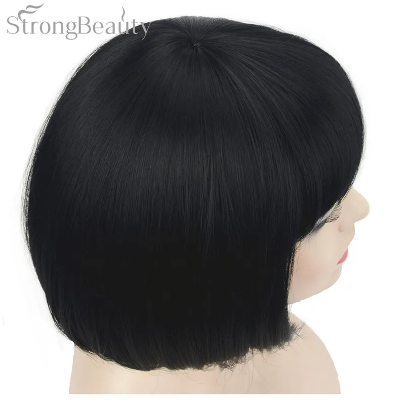 Lady Black Bob Wigs Synthetic Short 