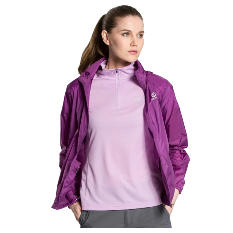 Открытый Для женщин быстро дышащая УФ Водонепроницаемый softshell Сверхлегкий Солнцезащитная одежда