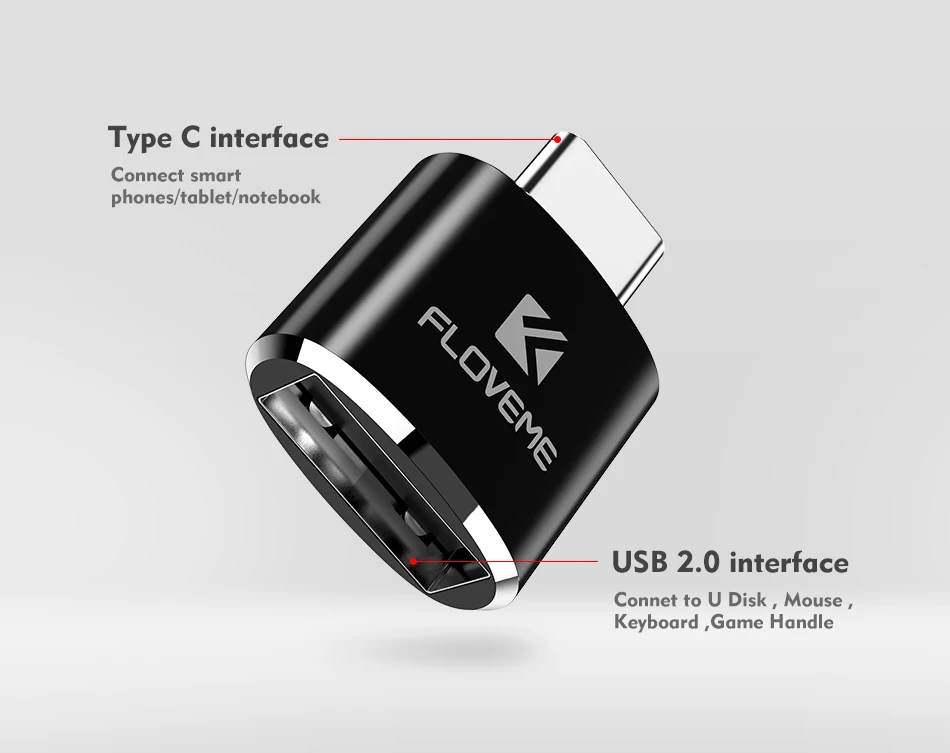 FLOVEME type C OTG адаптер Micro USB/USB для type-C штепсельный преобразователь, адаптер для Galaxy S8 Oneplus 3 t 3 2 USB-C зарядное устройство