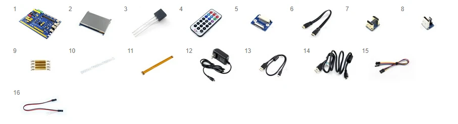 Raspberry Pi Compute Module 3 Development Kit Тип B с см3, 7 дюймов HDMI lcd, DS18B20, адаптер питания, Pi нулевой кабель камеры