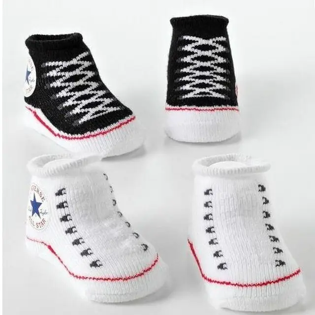 Infant Toddler Baby Boy Girls Socks That Look Like Shoes Anti Slip