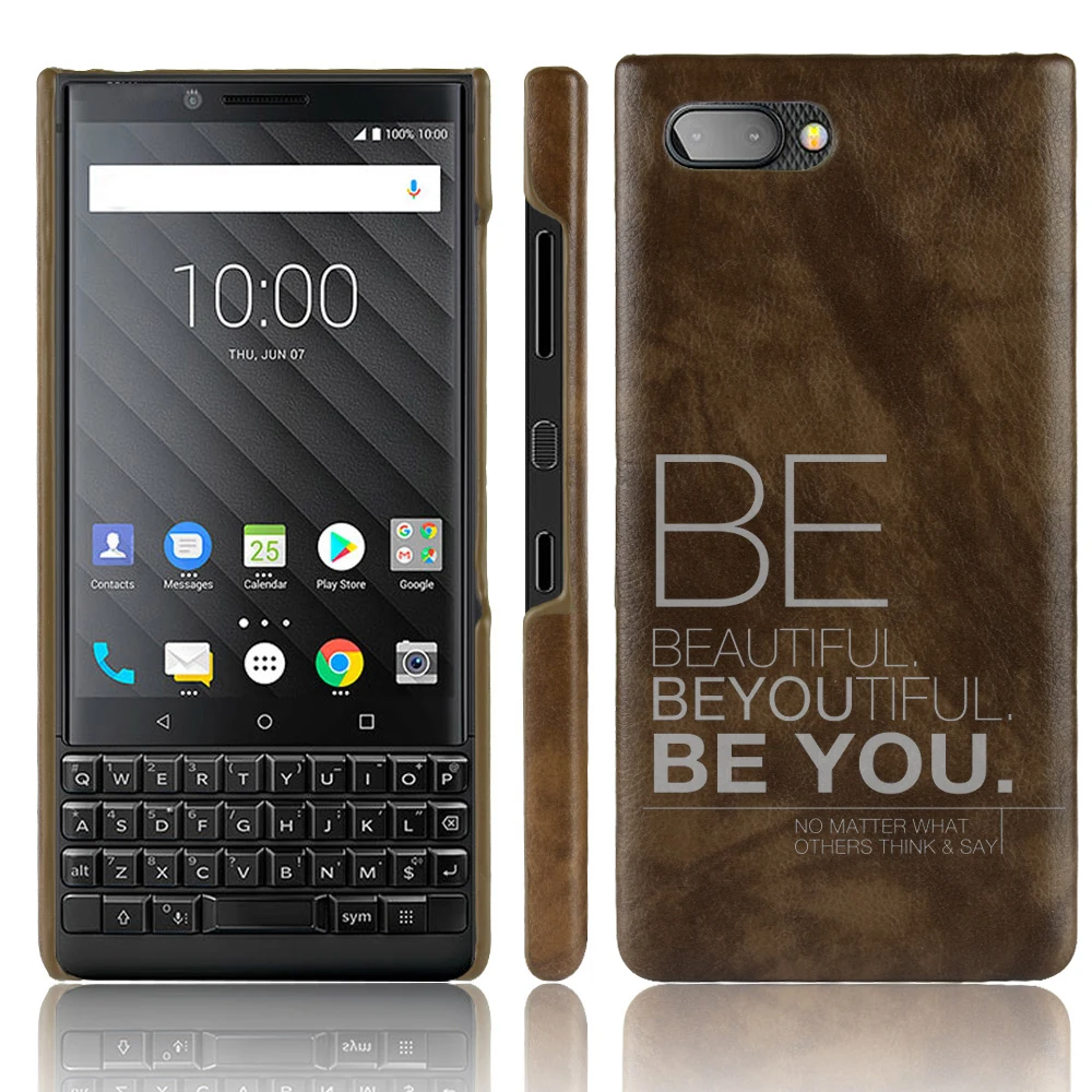 Чехол для BLACKBERRY KEY2 из 4,5 кожи, чехол из искусственной кожи чехол для задней крышки для BLACKBERRY KEY 2 KEYTWO KEY TWO BBF100 на заказ DIY Print