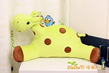 2017 Large Giraffe Cute Cartoon Car Cushion Lumbar Pillow Backrest xmas Gift Plush Toy 70cm*30cm DUDU-CJL