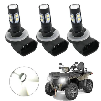

3PCS HEADLIGHT LED BULBS 150W 3600LM 6000K WHITE HIGH POWER 3 PACK for ATV POLARIS SPORTSMAN