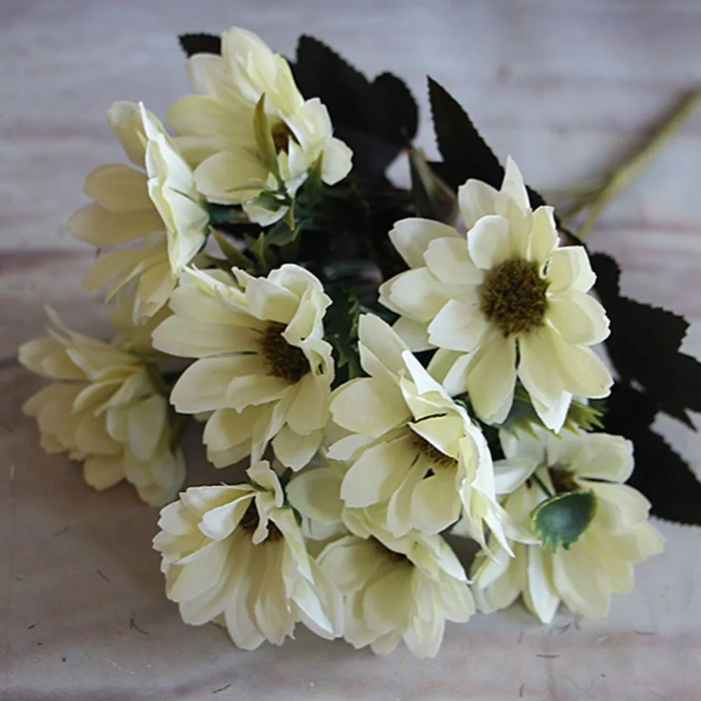 

1 Bunch Artificial Fake Bridal Daisy Flower Bouquet Home Wedding Party Decoration 259qe