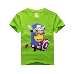 Детская футболка, летние футболки с 3d принтом капитана из мультфильма для мальчиков, 8 цветов, детский топ с принтом, для детей 3-14 лет