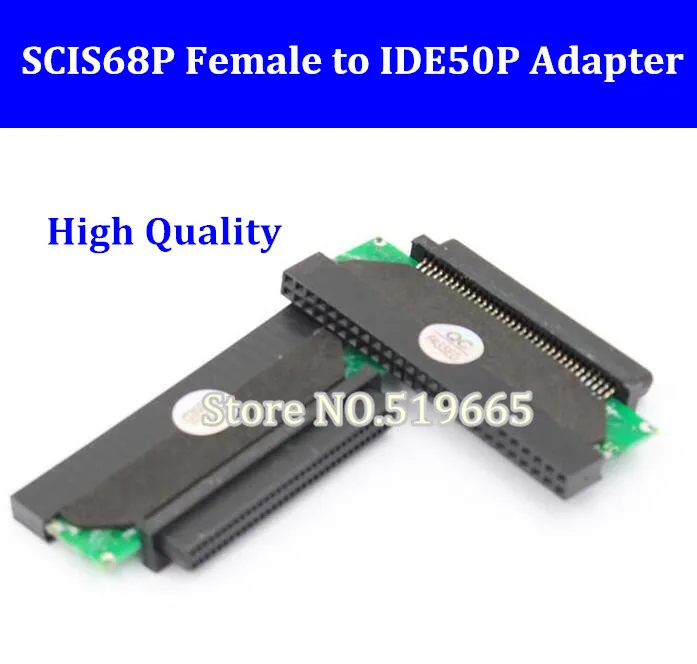 SCSI SCA 65 PIN TO IDE 50 PIN SCSI Adapter SCA 65 PIN TO SCSI 65 IDE 50pin cardin Computer