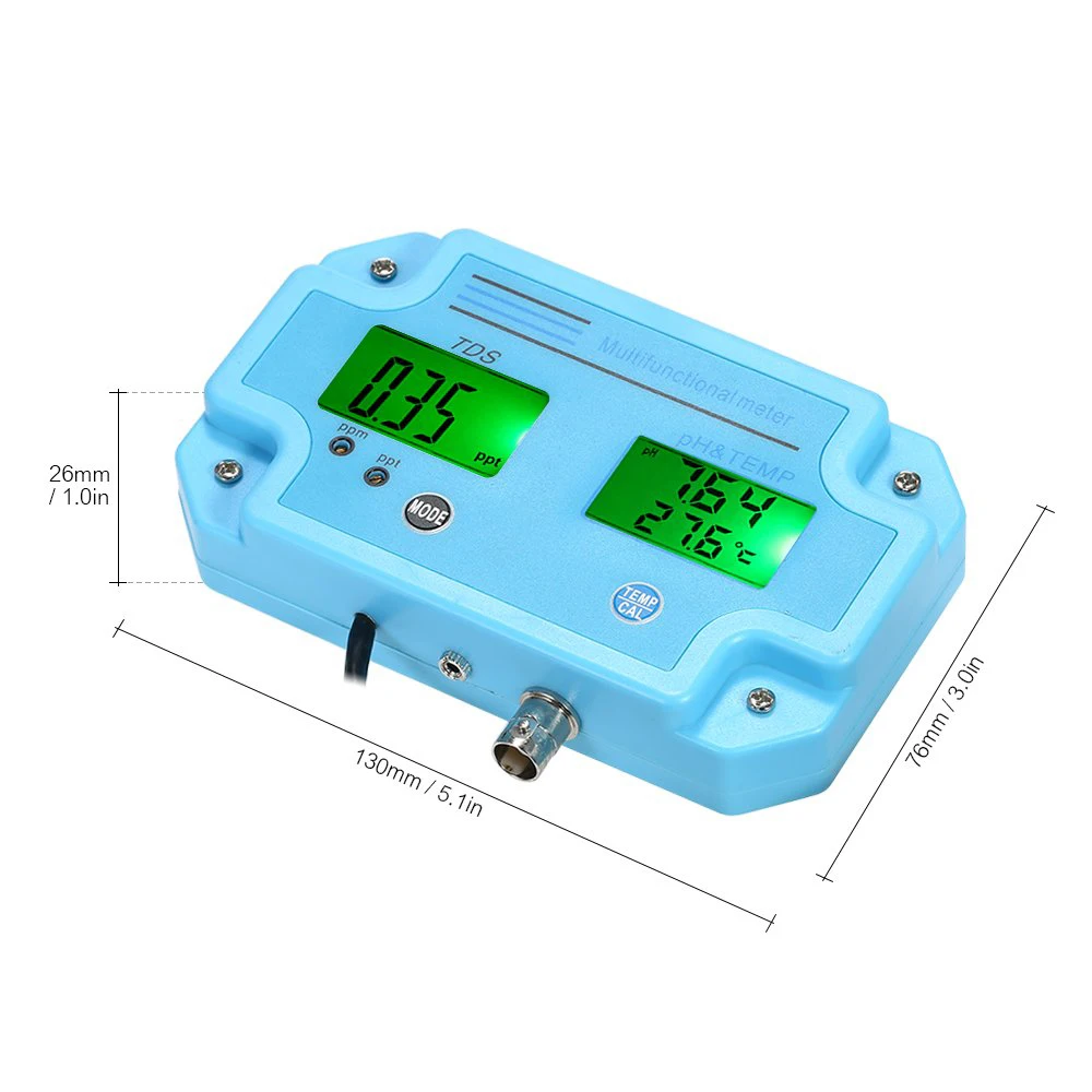 BHTS-тестер качества воды Профессиональный 3 в 1 Ph/Tds/Temp метр детектор воды мультипараметрический цифровой ЖК-дисплей три-метр мульти-удовольствие