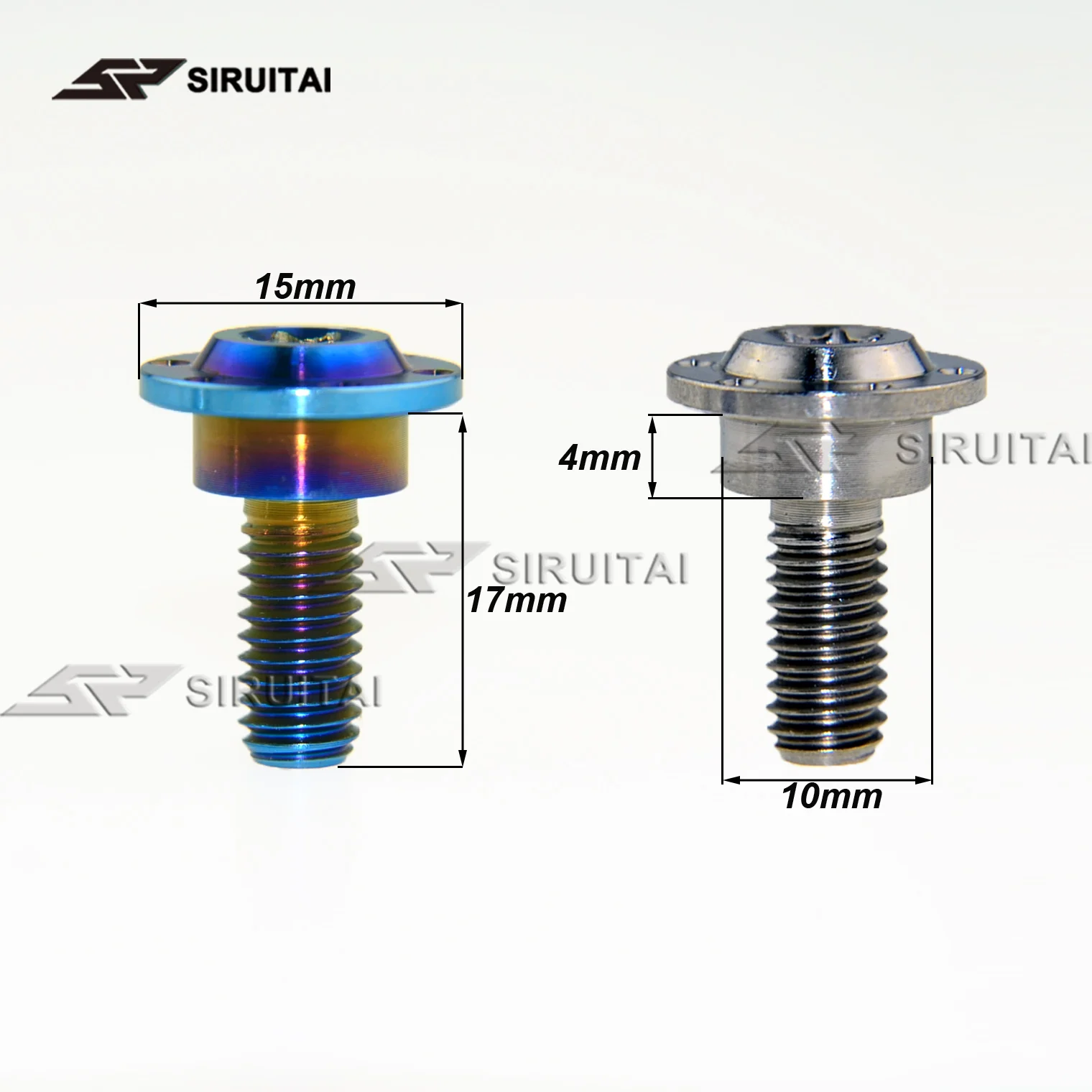 SIRUITI титановый сплав Бабочка голова лестницы Тип m6x17mm мотоцикл оболочки Винты/2 шт/4 шт